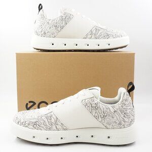 Ecco Golf Street 720 Sneaker In White/Black - Size US Men's 9-9.5 (111724) NEW